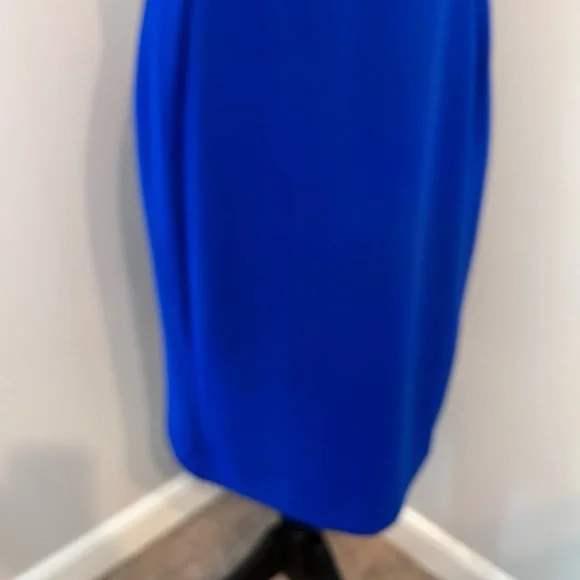 Calvin Klein Blue Sheath Midi Dress for Cocktail - Picture 3 of 9